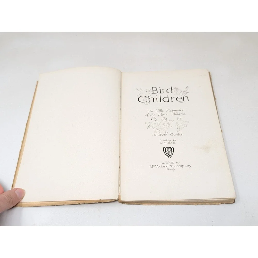 Bird Children By Elizabeth Gordon Antique 1912 Book MT Ross HC‎ 9th edition VTG